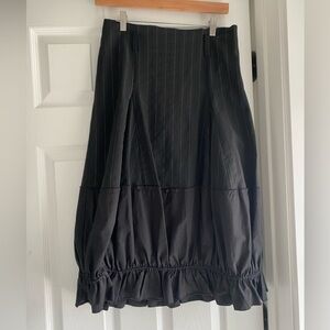 Ronen Chen Black A-Line Skirt